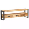 Industrial Style TV Unit Stand Media Lowboard Cabinet Vintage Storage Solid Wood
