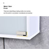 Double Glass Doors Wall Cabinet Storage Cupboard Hanging Organizer Shelves Shelf