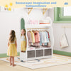 Kids Wardrobe Clothes Hanging Drawer Storage Cabinet Open Wardrobe Furniture New