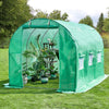 3x2x2m Outdoor Polytunnel Galvanize Frame Walk-in Greenhouse Garden Polly Tunnel