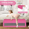 Toddlers Fold Down Bed Rail Guards 150 cm Baby Bed Guard Rail-Pink