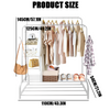 HEAVY DUTY CLOTHES RAIL 120KG LOAD STURDY CLOTHES RACK WITH SHELFS & SHOE RACK