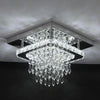 LED Ceiling Crystal Lights Luxury Chandelier Modern Pendant Lamps Square Hallway