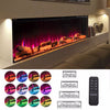 Electric Fireplace 12 Media Flame Insert LED Panoramic Living Room Heater