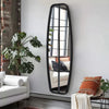 Large Arch Garden Mirror Weatherproof Metal Frame Window Wall Mirror Wall Decor
