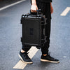 Outdoor Travel Trolley Case Foam Protective Tools Storage ABS Plastic Box +Wheel