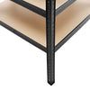 Black Boltless Garage Corner Racking Metal Shelving Stand Heavy Duty 5Shelf Unit