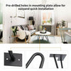 4Pcs Hairpin Table Legs Durable DIY Furniture Metal Table Legs w/ Screws & Feet
