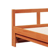 Daybed without Wax Brown 90x200 Solid Wood Pine B3H8