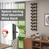 Costway Wall Mounted Wine Rack Hanging Wine Storage Display Rack for 9 Bottles
