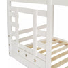 Kids Toddlers Bunk Bed Double Pine Wooden High Sleeper 3FT Single Size Bed Frame