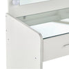 White Dressing Table LED Mirror Drawers Storage Stool Cabinet Vanity Makeup Desk
