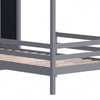 Kid House Bed Frame Single Bed Solid Wood House Shape Toddler Child Floor Frame