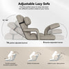Floor Folding Chair 14 Positions Adjustable Floor Lazy Chair with Armrest Single