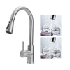 Kitchen Sink Taps Pull Out Spray Single Lever Faucets Mono Mixer Stainless Steel