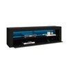 Modern TV Unit Stand Cabinet Sideboard High Gloss Front & Matt Body LED Lights