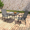 Garden Bistro Patio Furniture Set Folding Table Chairs Outdoor Indoor Rattan NEW