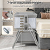 Baby Bedside Sleeper Easy Folding Portable Baby Crib Newborn Bassinet w/Storage