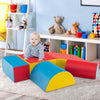 5-Pcs Climb and Crawl Activity Play Set Sliding Safe Soft Foam Playset-colorful