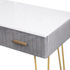 Dressing Table with Mirror 3 Drawers Stool Makeup Vanity Desk Bedroom Furniture