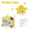 2PC Kids Luggage Set 18”Ride-on&Carry-on Hardshell Suitcase 12”Backpack Yellow