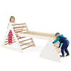 Toddlers 3 in 1 Climbing Toy Set 3 Piece Triangle Ladders and Ramp Sliding Toy