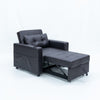 Sofa Bed Single Chair Armchair Sleeper USB Port Cup Holder Chair Chaise Pull Out