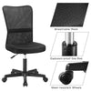 Office Desk Chair Computer Chair with Mesh Back Support Armless Home Study Black