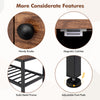Entryway Bench Shoe Bench with Flip Top Box & 2 Door Cabinets Brown