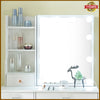 Dressing Table with LED Light Sliding Mirror Stool Drawer Vanity Makeup Desk Set