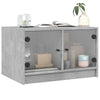 Coffee Table with Glass Doors, Side Table for Living Room Home Office C1A4