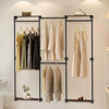 Industrial Pipe Clothing Rack Retail Checkroom Dance Studio Garment Clothes Rail