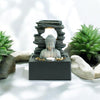 Premium Buddha Water Feature Indoor Outdoor LED Fountain Waterfall Garden Decor