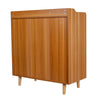 3 Doors Storage Cabinet Wooden Cupboard Buffet Sideboard With 4 Tiers Shelves