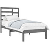 Bed Frame Grey Solid Wood 90x200 cm vidaXL