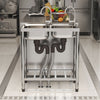 Stainless Steel Sink Commercial Catering Kitchen Sinks Double Bowl With Tap Hole