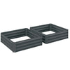 Galvanise Planter Plant Box Garden Flower Herb Vegetable Raised Bed Frame Trough