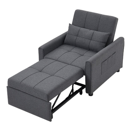 172cm Folding Sofa Bed Pull Out Sleeper Chair Bed Convertible Single Armchair UK