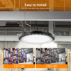 40Pack 200W UFO Led High Bay Light Commercial Warehouse Factory Lighting Fixture