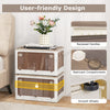 Plastic Storage Container Foldable Closet Organizer with wheels 34.5 Gallon