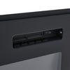 Black 70in TV Stand Unit Cabinet w/32" Electric Fireplace & 12 Colour LED Light