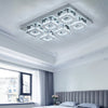 Modern LED Chandelier Light FlushMount Crystal Ceiling Light Living Bedroom Lamp