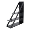 4 Tiers Triangle Ladder Shelf Bookshelf Bookcase Free Standing Display Rack Wood