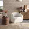 Teddy Fleece Tub Chair Swivel Tufted Armchair Sofa Lounge Living Bedroom Balcony