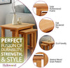 Nest of Tables, 2 Small Oak Wooden Nesting Tables, Side Coffee Table