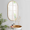 Oval Hallway Hotel Vanity Cabinet Bathroom Mirror Makeup Frame Decorative Mirror