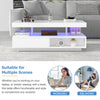 Coffee Table LED White High Gloss Sofa Side Table Living Room Centre Tea Table
