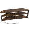 55” Media Entertainment Centre Corner TV Stand for TVs up to 60” TV