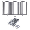 3 Panels Folding Pet Gate Baby Safety Fence Dog Play Pen Barrier w/Support Feet