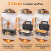 Sandwich Maker 3 in 1 Breakfast Maker w/ 5-gear Temperature Control